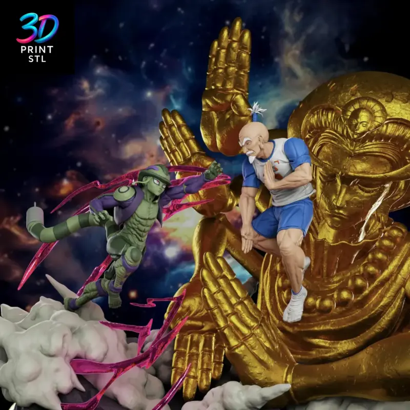 Meruem vs Netero Diorama Hunter x Hunter | 3D Print File | STL - Image 3