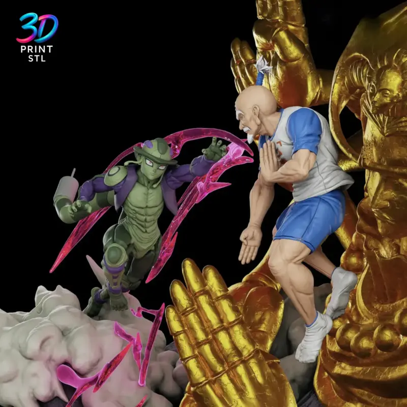 Meruem vs Netero Diorama Hunter x Hunter | 3D Print File | STL - Image 4