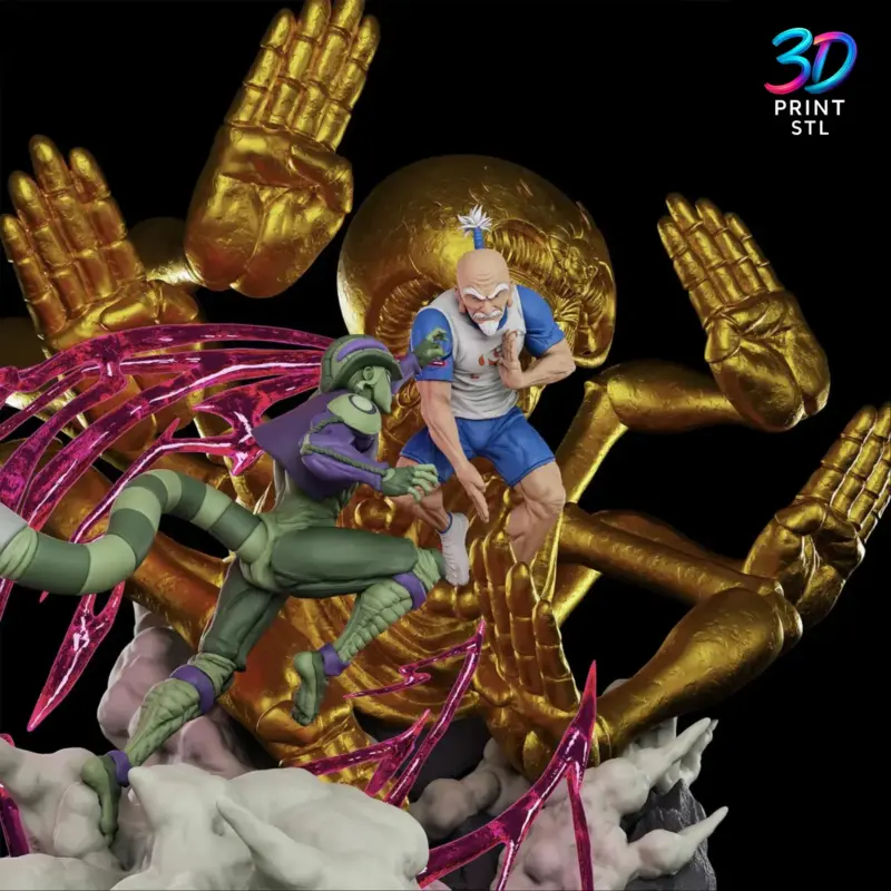 Meruem vs Netero Diorama Hunter x Hunter | 3D Print File | STL - Image 5