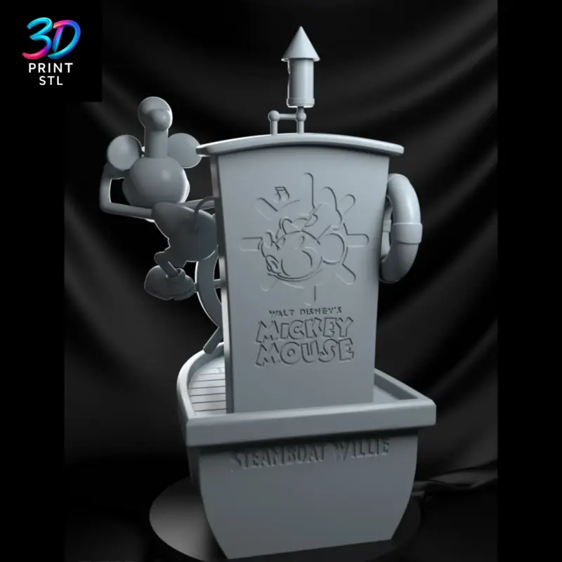 Mickey Mouse Steamboat Willie | STL for 3D Printers - Image 5