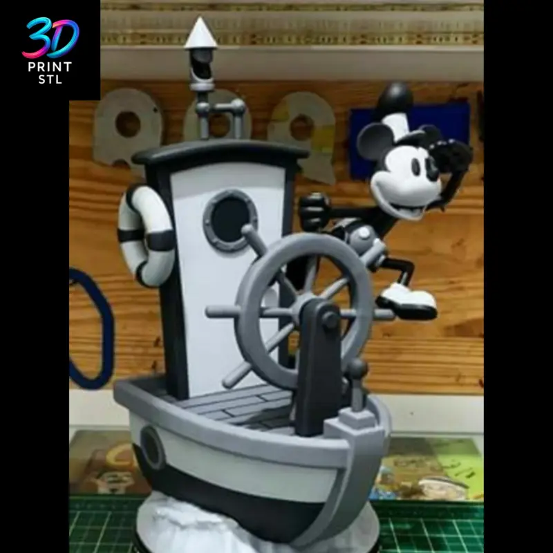 Mickey Mouse Steamboat Willie | STL for 3D Printers - Image 6