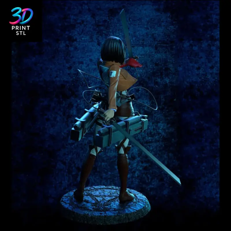 Mikasa Ackerman Attack on Titan | 3D Print Model | STL - Image 2