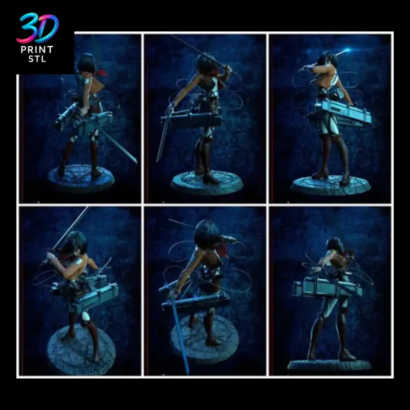 Mikasa Ackerman Attack on Titan | 3D Print Model | STL - Image 4