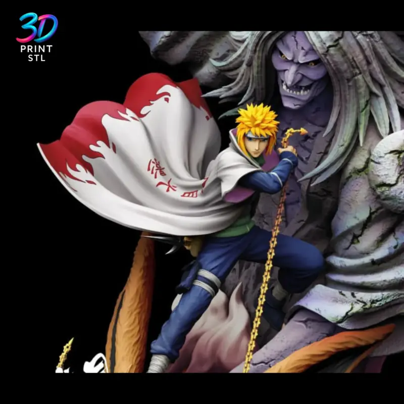 Minato Namikaze Diorama Naruto | 3D Print File | STL - Image 2
