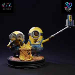 Minions Banana Selfie Despicable Me | 3D Print File | STL