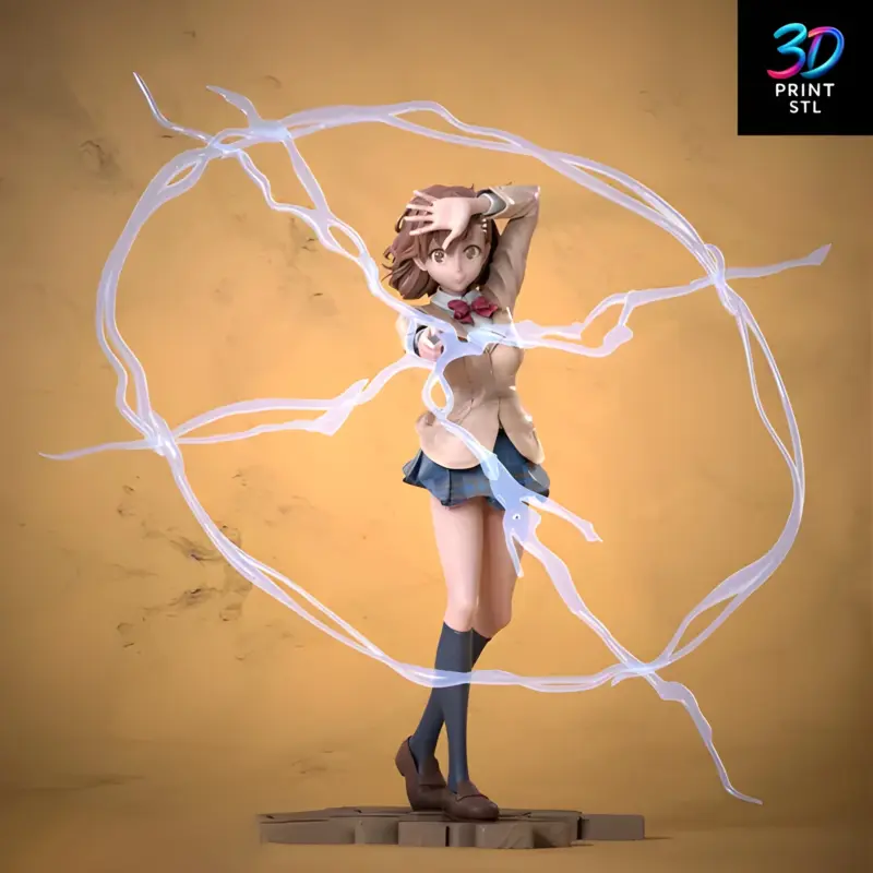Misaka Mikoto | 3D Print File | STL - Image 2