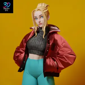 Modern Girl | 3D Print File | STL