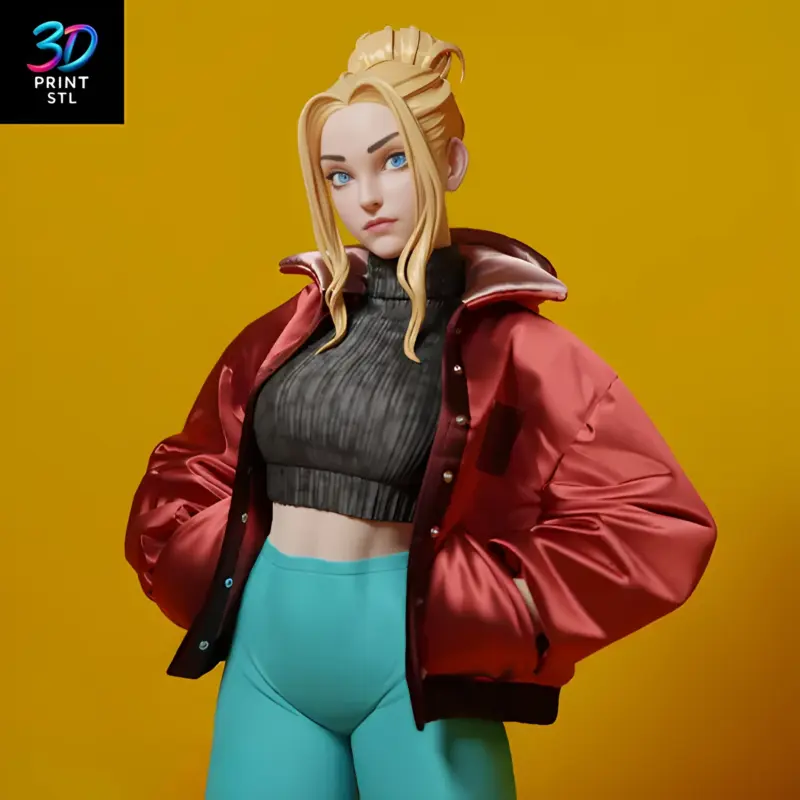Modern Girl | 3D Print File | STL