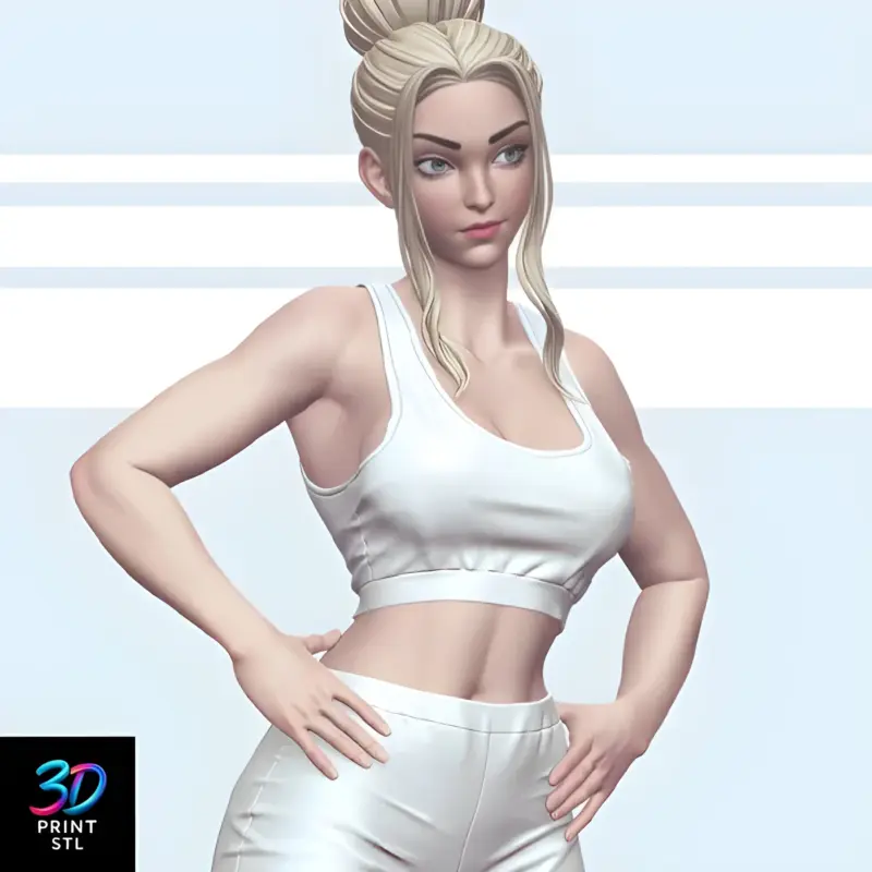 Modern Girl | 3D Print File | STL - Image 2