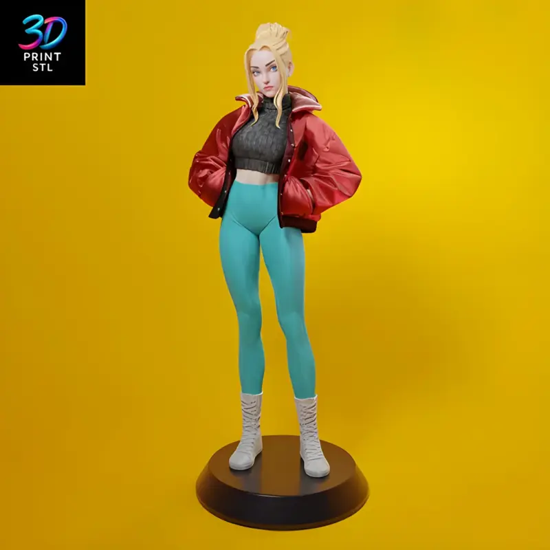 Modern Girl | 3D Print File | STL - Image 3