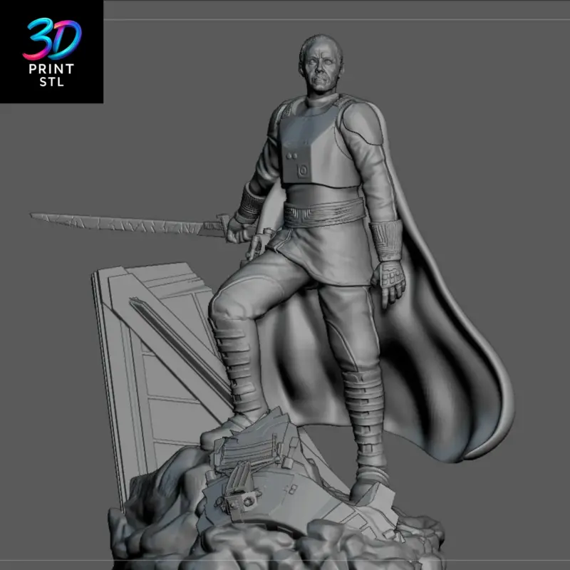 Moff Gideon Star Wars | 3D Print Model | STL - Image 6
