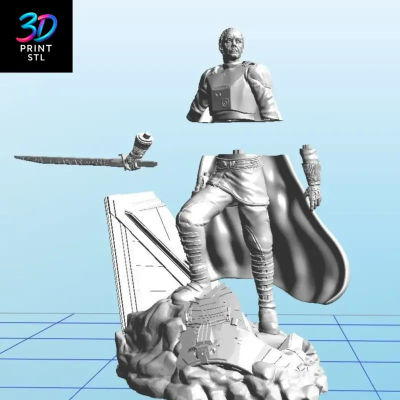 Moff Gideon Star Wars | 3D Print Model | STL - Image 7