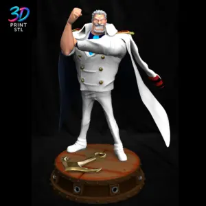 Monkey D. Garp Figure One Piece | 3D Print Model | STL