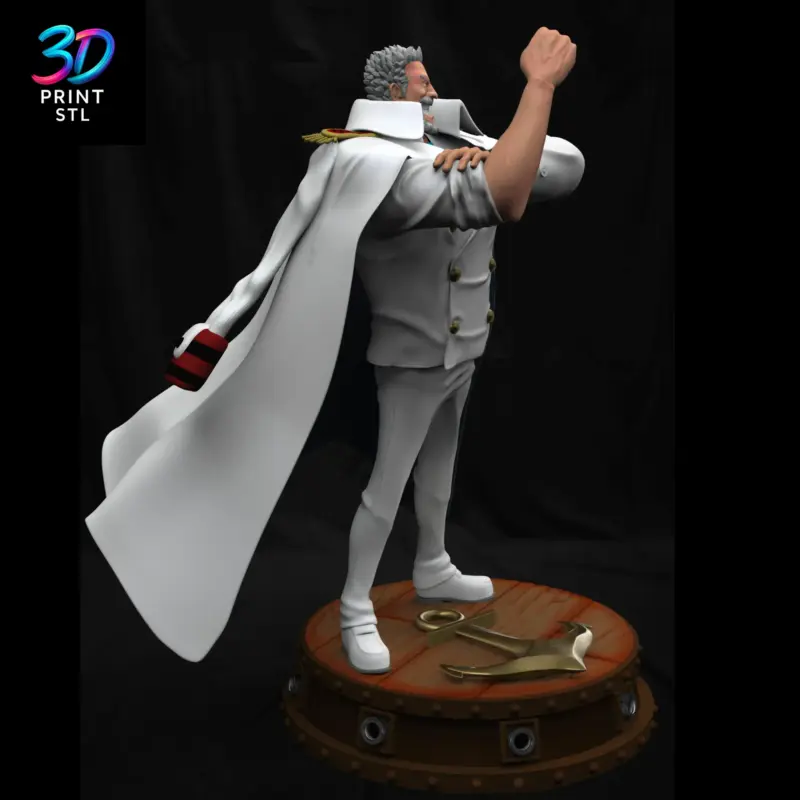 Monkey D. Garp Figure One Piece | 3D Print Model | STL - Image 2