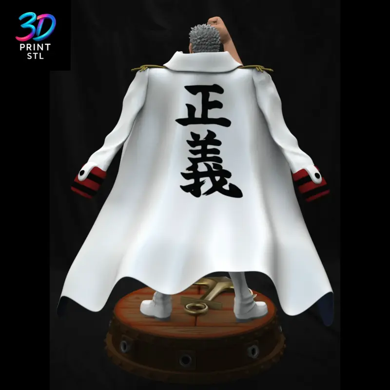 Monkey D. Garp Figure One Piece | 3D Print Model | STL - Image 4