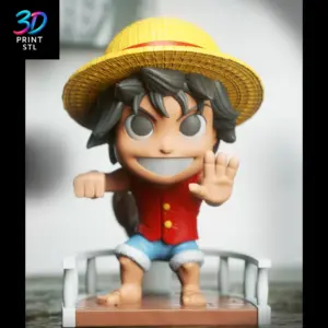 Monkey D. Luffy Chibi One Piece | 3D Print File | STL
