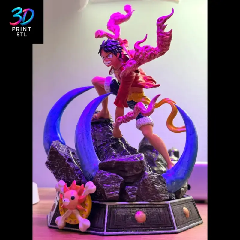 Monkey D. Luffy Figure One Piece | 3D Print File | STL - Image 4