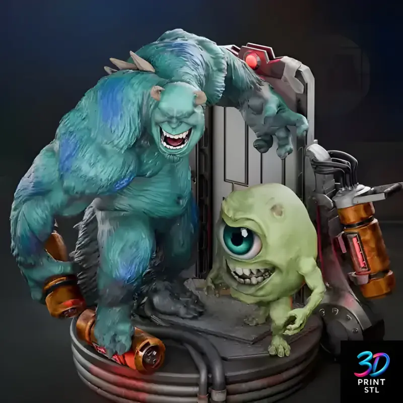Mike and Sully Monsters Inc | STL for 3D Printers - Image 3