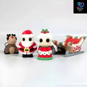 Mrs. Claus Flexi | STL File for 3D Printing