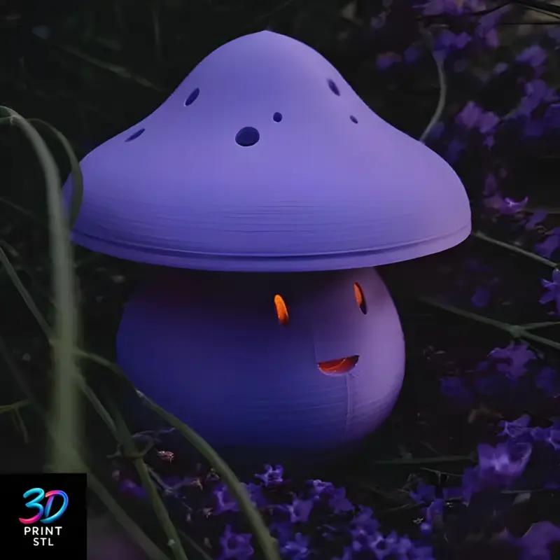 Mushroom Lamp | 3D Print File | STL - Image 2