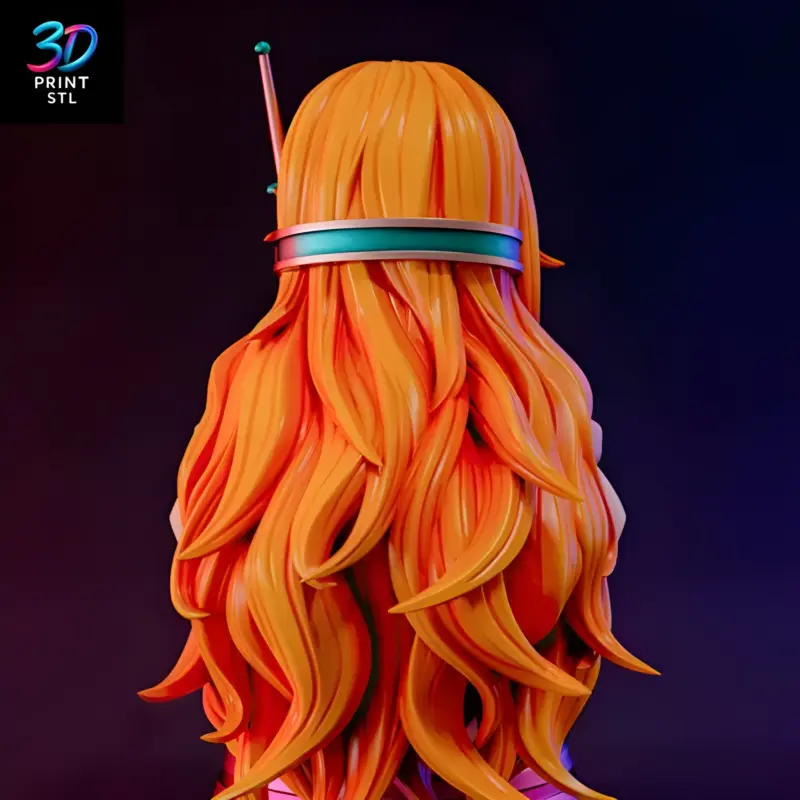 Nami Bust One Piece | 3D Print File | STL - Image 2