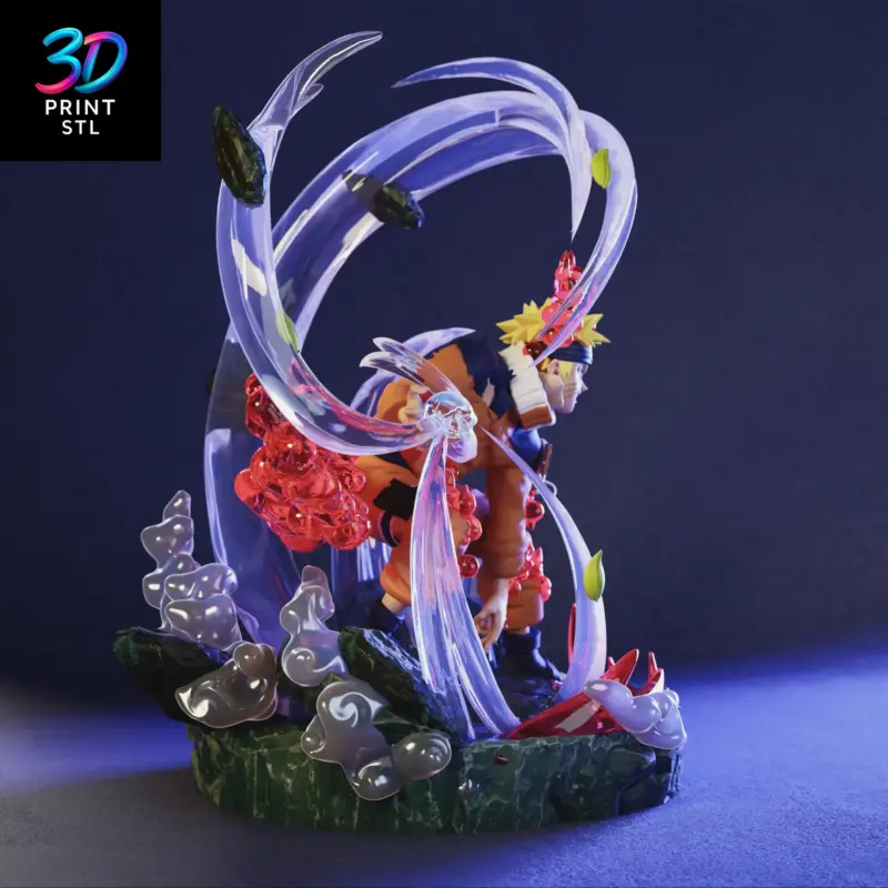 Naruto Nine-Tails Mode Naruto Shippuden | 3D Print File | STL - Image 4