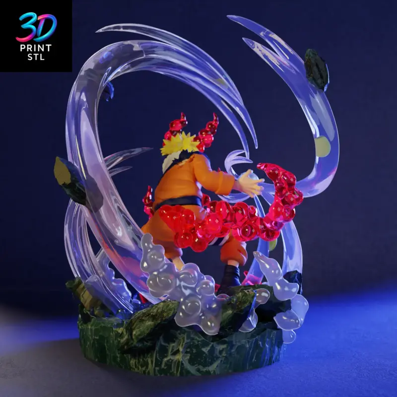 Naruto Nine-Tails Mode Naruto Shippuden | 3D Print File | STL - Image 5