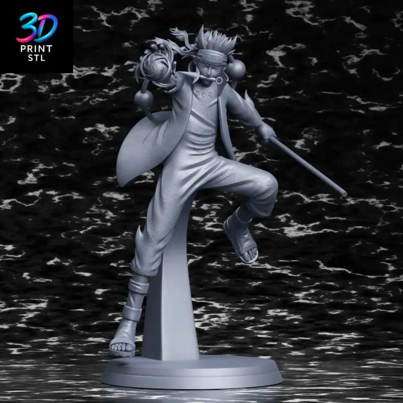 Naruto Six Paths Sage Mode Shippuden | STL File for 3D Printing - Image 3