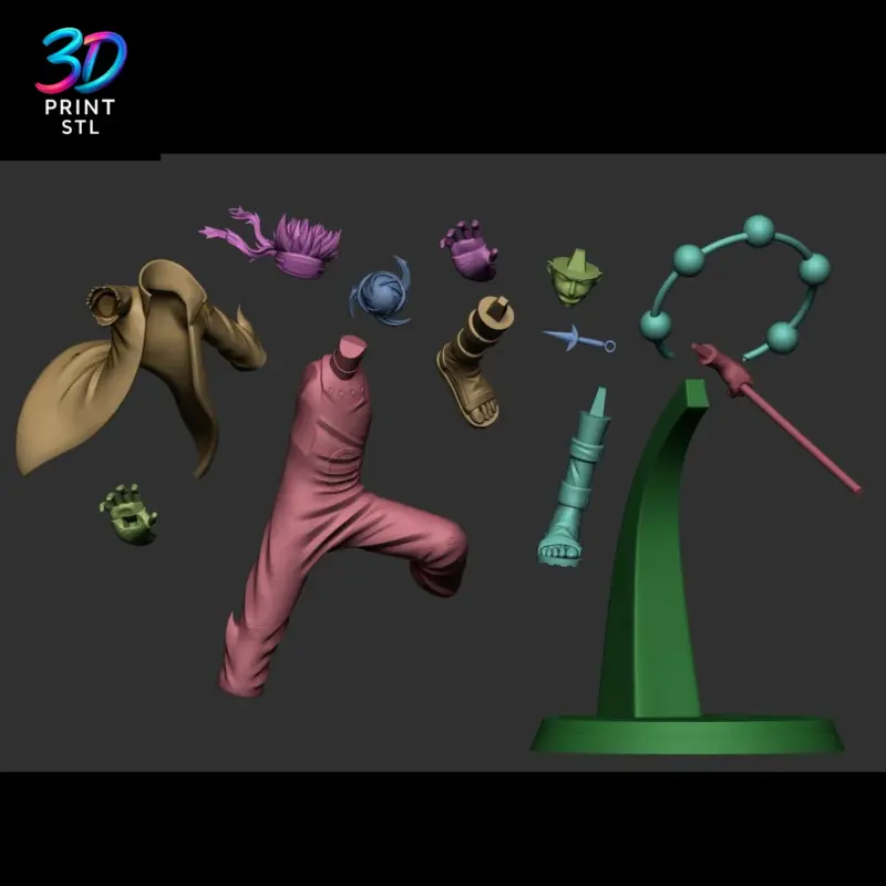 Naruto Six Paths Sage Mode Shippuden | STL File for 3D Printing - Image 5