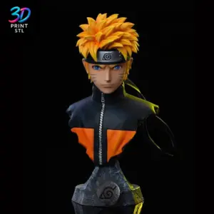 Naruto Uzumaki Bust Naruto Shippuden | 3D Print Model | STL
