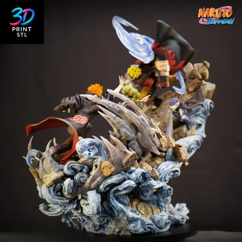 Naruto vs Pain Diorama Naruto | 3D Print File | STL - Image 3