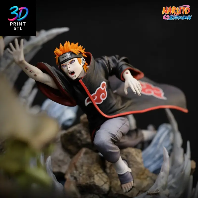 Naruto vs Pain Diorama Naruto | 3D Print File | STL - Image 6