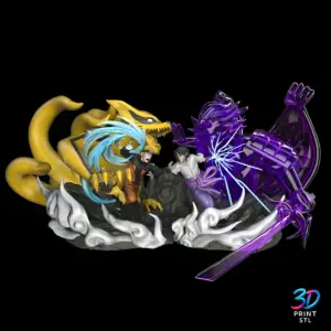 Naruto vs Sasuke Naruto | 3D Print File | STL