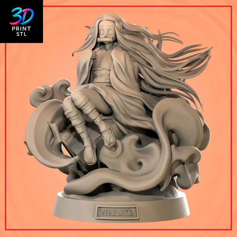 Nezuko Kamado Demon Slayer | STL File for 3D Printing - Image 2