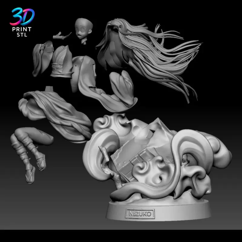 Nezuko Kamado Demon Slayer | STL File for 3D Printing - Image 3