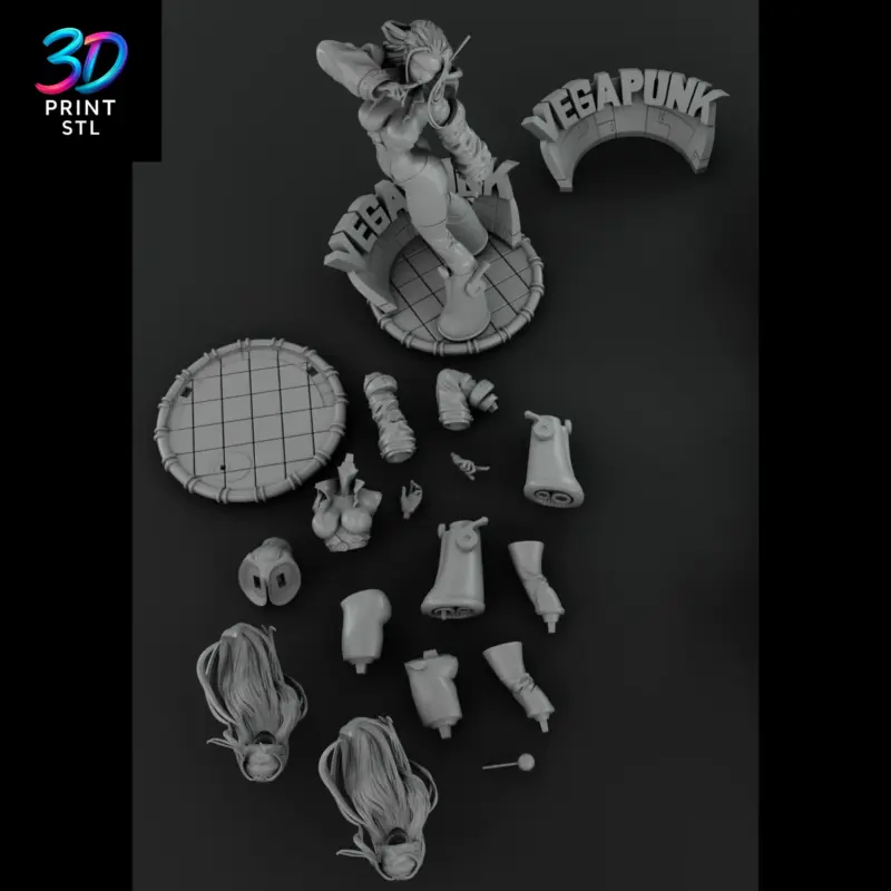 Nico Robin Vegapunk Figure One Piece | STL File for 3D Printing - Image 6