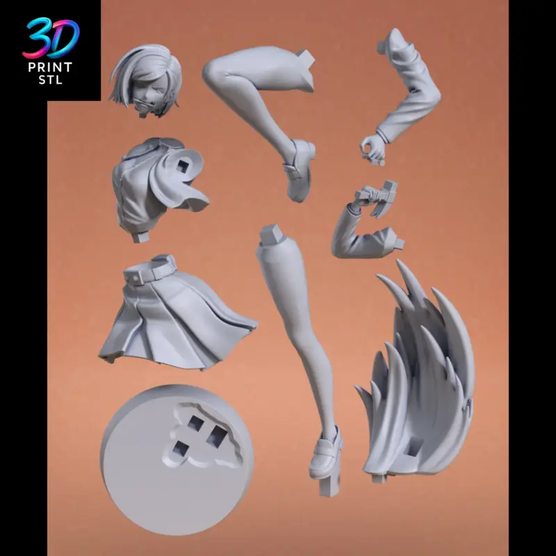 Nobara Kugisaki Jujutsu Kaisen | 3D Print File | STL - Image 6