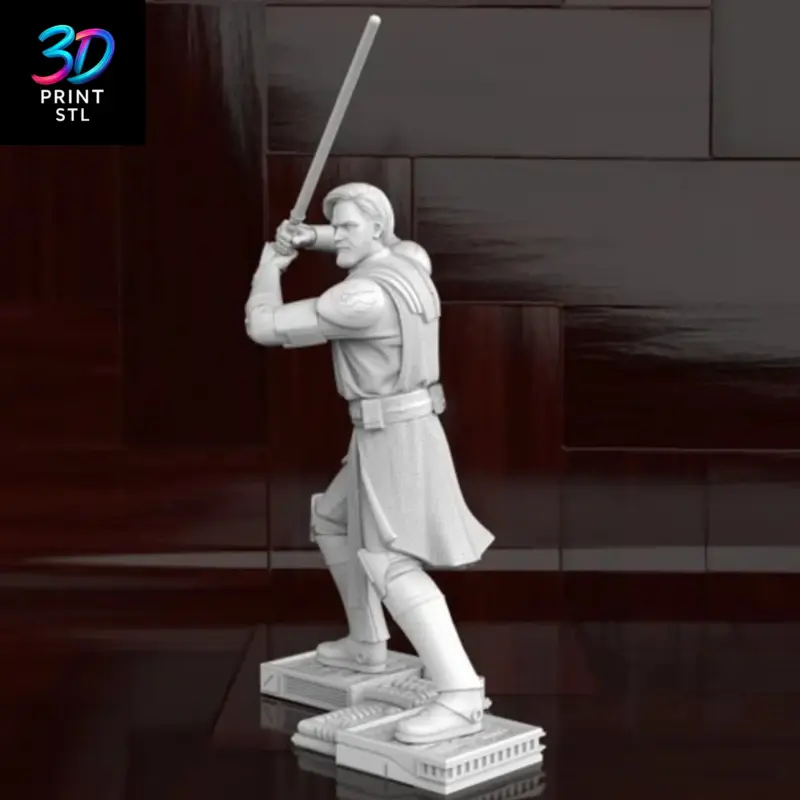 Obi-Wan Kenobi Figure Star Wars | 3D Print Model | STL - Image 2