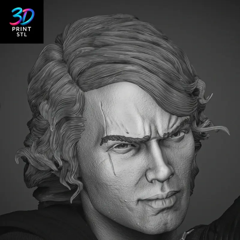 Obi-Wan vs Anakin Skywalker Diorama Star Wars | 3D Print Model | STL - Image 4