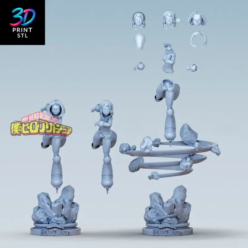 Ochako Uraraka My Hero Academia | STL for 3D Printers - Image 7