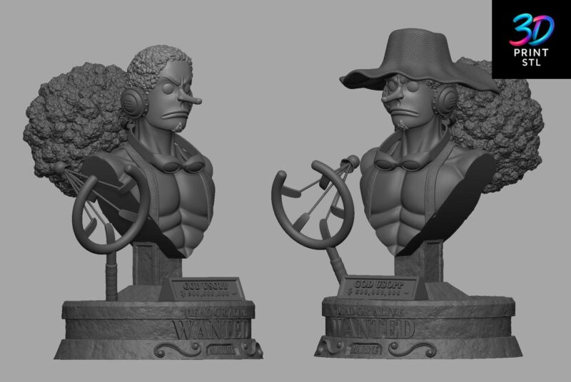 Usopp Sniper King Figure | One Piece STL 3D Print File - Image 3