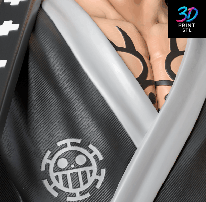 Trafalgar Law Surgeon‑of‑Death Figure | One Piece STL File - Image 3