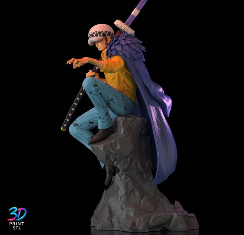 Trafalgar Law “Room” Technique Pose – One Piece 3D Print STL - Image 2
