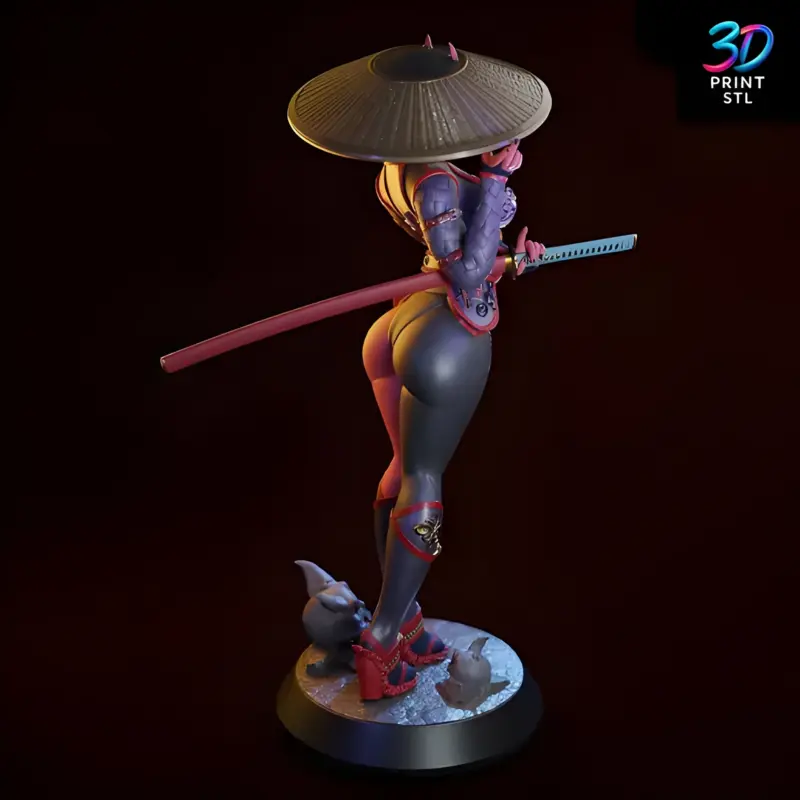 Oni Girl | 3D Print File | STL - Image 4