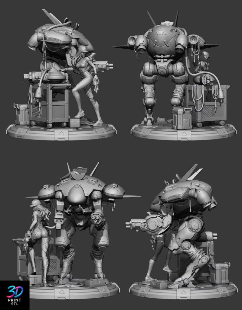Dva Overwatch | 3D Print File | STL