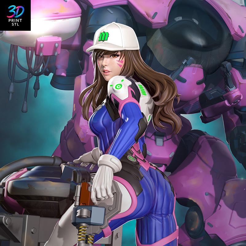 Dva Overwatch | 3D Print File | STL - Image 4