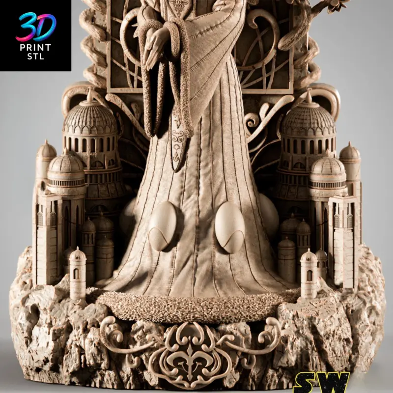 Padmé Amidala Diorama Star Wars | 3D Print File | STL - Image 5