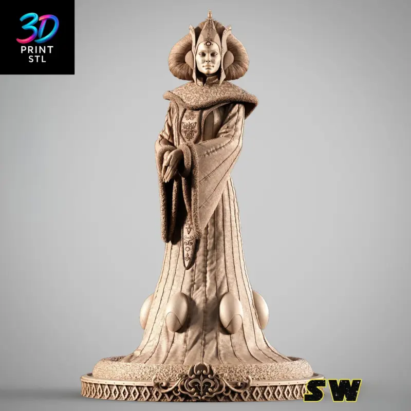 Padmé Amidala Diorama Star Wars | 3D Print File | STL - Image 6