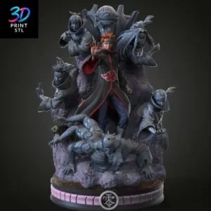 Pain & Six Paths Diorama Naruto Shippuden | STL for 3D Printers