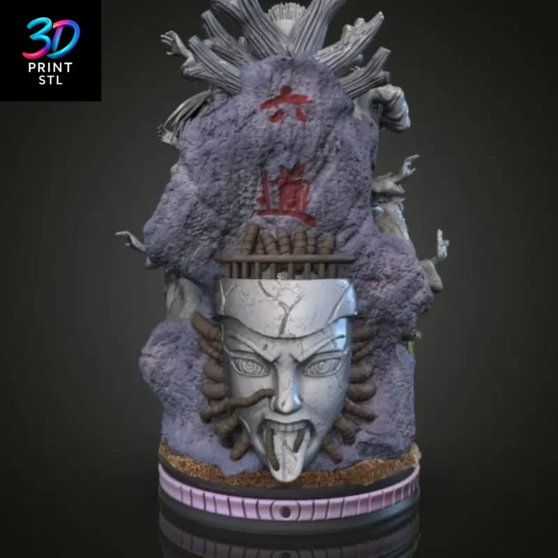 Pain & Six Paths Diorama Naruto Shippuden | STL for 3D Printers - Image 4